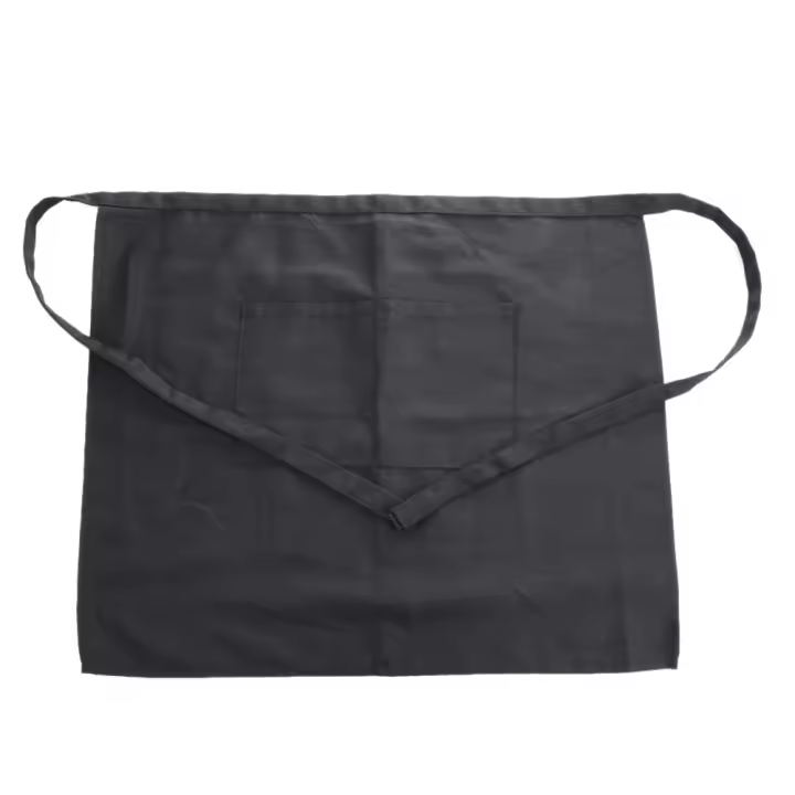 Apariencia De Cocinero Mitad Con Bolsillo Ajustable De Largo Restaurante Apron De Cintura Sólido Verano Para Cocina Pub Suministros De Limpieza - 1
