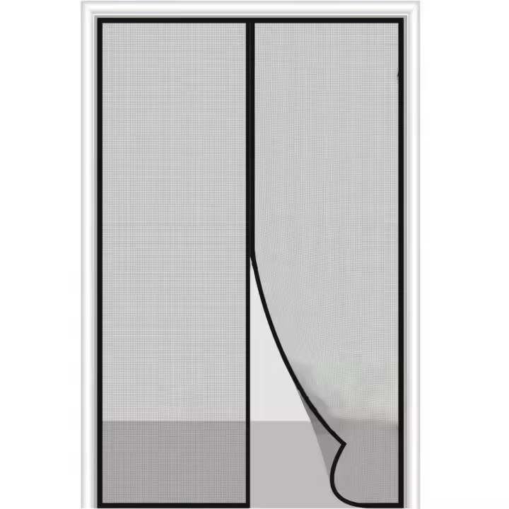 Curtain Antisiquetas Magnéticas De Malla Negra 6 Pares De Marcaje + 7 Pares De Hebilla Magnética Tipo Antisiquetas Para Puerta - 1