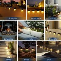Lámparas De Paso Solares LED 4/8pcs Impermeables Para Exteriores Iluminación De Patio Jardín Camino Decorativo Con Luz Solar - details 2