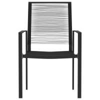 vidaXL Juego de comedor de jardín 3 piezas negro - details 3