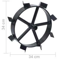 vidaXL Ruedas de metal para arado de gasolina 6,5 HP 2 uds - details 7
