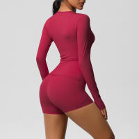 SSITO Traje Deportivo de Yoga para Mujer, 2 UDS., entrenamiento, ajuste Seco, transpirable, Top Deportivo de Alta elasticidad, pantalones de Yoga de Belte Alta para Mujer - details 38
