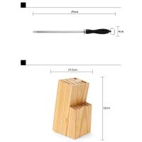【🏰Corpus Christi】Juego Profesional de Cuchillos de Cocina 15 Piezas - Acero Inoxidable, Afilado Permanente, Diseño Ergonómico, Ideal para Chef/Cocina en Casa - Incluye Portacuchillos y Afilador - details 6
