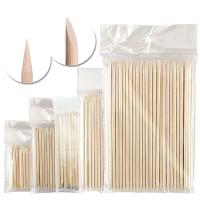 100PCS Herramientas De Arte De Uñas Limpiador De Cutícula Palitos De Madera Naranja Con Diamantes Picker De Piedras Herramientas De Manicura Y Pedicura - details 6