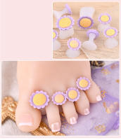 8Pcs Separadores De Dedos Para Pintura De Uñas De Silicona Suave Para Pedicura Conjunto De Espaciadores Para Pies - details 10