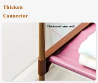 Rack De Ropa De Pie Triangular Con Rodillos Móvil Para Dormitorio Y Sala De Estar Mezclador De Metal Montaje Sencillo - details 3