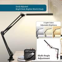 Lámpara De Escritorio LED Flexible Con Clip Rotativo Y 3 Colores De Luz Protección Ocular Para Estudio Oficina Y Dormitorio - details 0