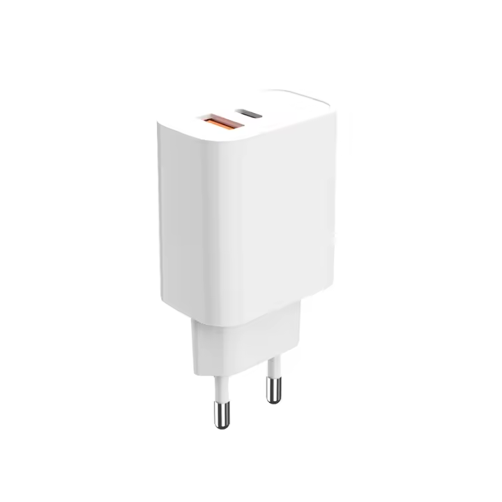 Cargador Rápido Blanco SX con Entrada AC100-240V, USB-A y USB-C, para iPhone, Xiaomi, Samsung y Más Dispositivos, Carga Simultánea, Portátil y Seguro ST770 - 1