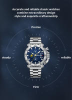 Reloj De Pulsera De Lujo Para Hombres CRRJU Grande Dial En Acero Inoxidable Impermeable Cronógrafo Con Fecha Relogio Masculino - details 4