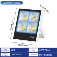 Nueva Lámpara De Emergencia Solar Recargable LED Portátil Proyector De Foco Amplio Para Exteriores Camping Luz De Fosa - details 11