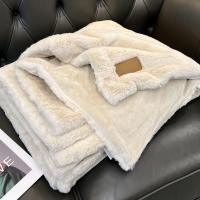 Lujosa manta de Cama reversible de Piel sintética, decoración del Hogar esponjosa, Afable Cómodo Y, sin Pelusa Manta, lavable a Máquina y de fácil Cuidado 100*150 CM - details 2