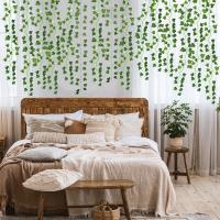 12 Pack 158ft Falsas Enredaderas Con Hojas Para Dormitorio Arce Artificial Guirnalda De Hiedra Artificial Decoración De Pared - details 5