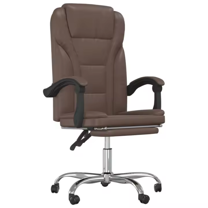 Silla de Oficina reclinable de cuero sintético - 1