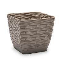 Plastic Forte - Maceta Cuadrada Pequeña con Plato, de 17cm, Maceta para jardines Flores Resistente, Macetero de Plastico - details 3
