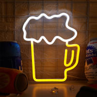 Lámpara De Neón LED Chi-buy Para Vaso De Cerveza Con Encendido USB Decoración 3D Para Pared Para Game Room Dormitorio Sala De Estar - details 0
