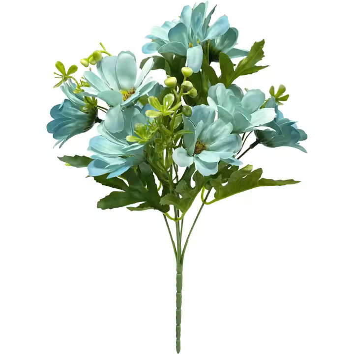 Poenia Arte Floral - Ramo Crisantemo Artificial 35cm 3 Piezas - Flores y Plantas Artificiales - 1