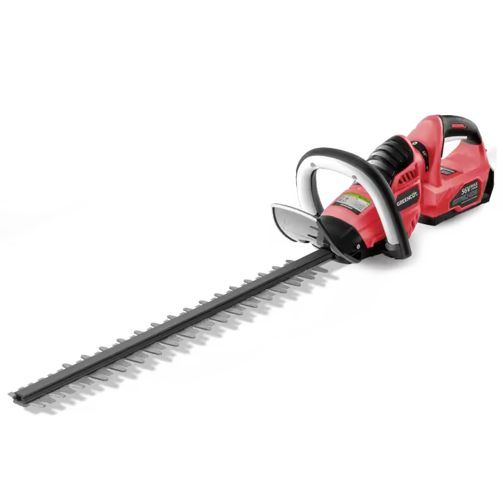 GREENCUT GHT560L - Cortasetos inalámbrico de batería 56V, cuchilla giratoria 65cm, dientes 27mm, no incluye batería ni cargador - 1