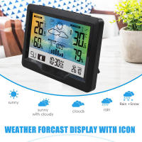 Estación Meteorológica Inalámbrica Con Sensor Pantalla Táctil Colorida Thermómetro Y Higrómetro Alarme Y Calendario - details 10