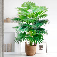 Planta Artificial De Palma Tropical Grande 60-105cm (37.2 Pulgadas) Hoja De Ventilador Decoración Para Oficina Y Hogar - details 5