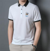 Camisa Polo Casual Para Hombres De Color Sólido Con Bordado Manga Corta Estilo Callejero Nuevo Arribo Moda Streetwear Verano - details 16