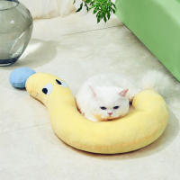 Almohada Para Gato Anti-salvajada Rellena De Algodón Para Hogar Y Dormitorio De Gato Suave Y Cómoda Almohada Para Cuello De Gato - details 1