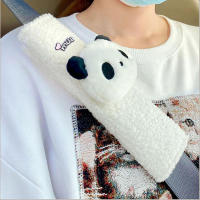Funda De Cinturón De Seguridad De Peluche Con Diseño De Panda Divertido Para Protección Del Cuello Accesorio Universal Para Coche - details 3