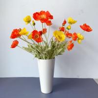 Flores Artificiales De Lino Poppies Para Decoración De Hogar Y Jardín Decoración De Boda DIY Accesorios De Fiesta Decoración De Oficina - details 2