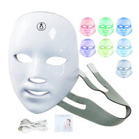 Máscara De Luz LED Para El Rostro Con Carga USB 7 Colores Terapia Fotónica Belleza Anti-Edad Rejuvenecimiento Piel Blanqueadora Cuidado De La Piel - details 12