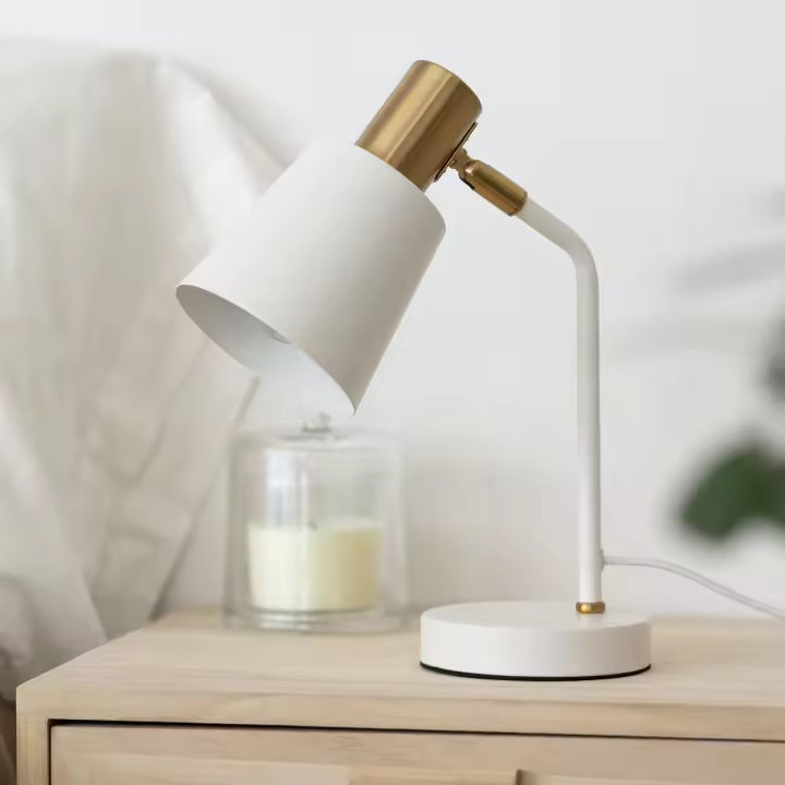 Ledkia Lámpara Flexo Escritorio Metal Tatlin Blanco - 1