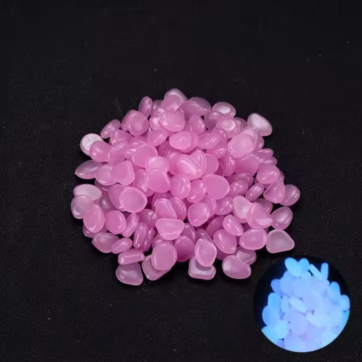 50/100Pcs Piedras Nocturnas Artificiales Con Luminescencia Colorida Para Decoración De Acuarios Jardín De Vidrio Y Escaleras - 1