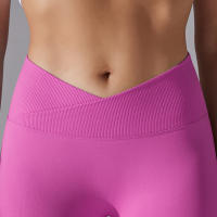 Leggings De Yoga Para Mujer Cintura Alta Levantamiento De Caderas Gimnasio Sin Costuras Pantalones De Deporte Fitness Running - details 46