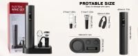 Set De Abrevidrios Eléctricos Con Base De Carga O Potenciado Por Batería Y Luz LED Adecuado Para Enthusiastas Del Vino - details 10