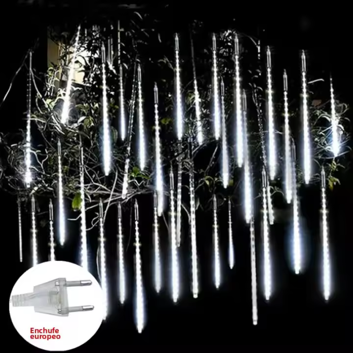 Luces De Hidrau LED Meteorito Para Decoración De Navidad Y Bodas Al Aire Libre Cadena De Luces De Fairy Con Enchufe Europeo - 1