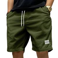 Shorts De Corduroy Vintage Para Hombre Estilo Retro Casual De Verano Pantalones Deportivos Transpirables De Color Sólido Talla Media - details 15