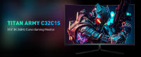 Titan Army Monitor Gaming Curvo 32 Pulgadas C32C1S, 240Hz, QHD 2K 2560 * 1440, 1ms GTG, 124% sRGB, 1500R VA Sin Marco, G-Sync & FreeSync, HDR 400, VESA, HDMI 2.1, DP 1.4, Windows Mac PC, For FPS MOBA RPG RTS Gaming, Office - details 0