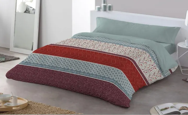 JVR - FUNDA NORDICA J/2 P modelo LANES - Tejido Microfibra Estampado - Maxima calidad - Fabricado en España - Cama 90/105/135/150/160/180 - 1