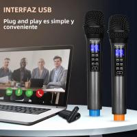 Micrófono Inalámbrico Depusheng W4 Con Eco Acento Bajo Y Bluetooth 98 FT Rango UHF Sistema De Micrófono Portátil Dinámico Para Escenario - details 8