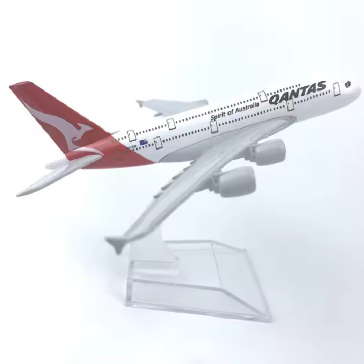Modelo De Avión En Miniatura Airbus A380 Spirit of Australia Qantas 1/400 Escala Aleación De Metal 16cm Decoración Regalo Para Niños Colección - 1