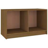 vidaXL Mueble de TV de madera maciza de pino miel 70x33x42 cm, Mueble de Salon, Mueble TV, Mueble TV salon, Mesa de TV, Mueble tele - details 0