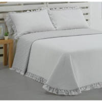 DOLZ Edredón Colcha Bouti Reversible MANACOR Gris para cama de 90 cm - details 0