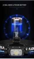 Linterna Frontal LED Potente USB Recargable 3 Modos Inducción Por Batería 18650 XHP50 Para Salidas De Noche Camping Al Aire Libre - details 14