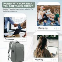 Nueva Mochila De Viaje Para Hombres Y Mujeres Mochila De Negocios Con Compartment Para Portátil Bolsa De Cabina Para Distancia Corta - details 6