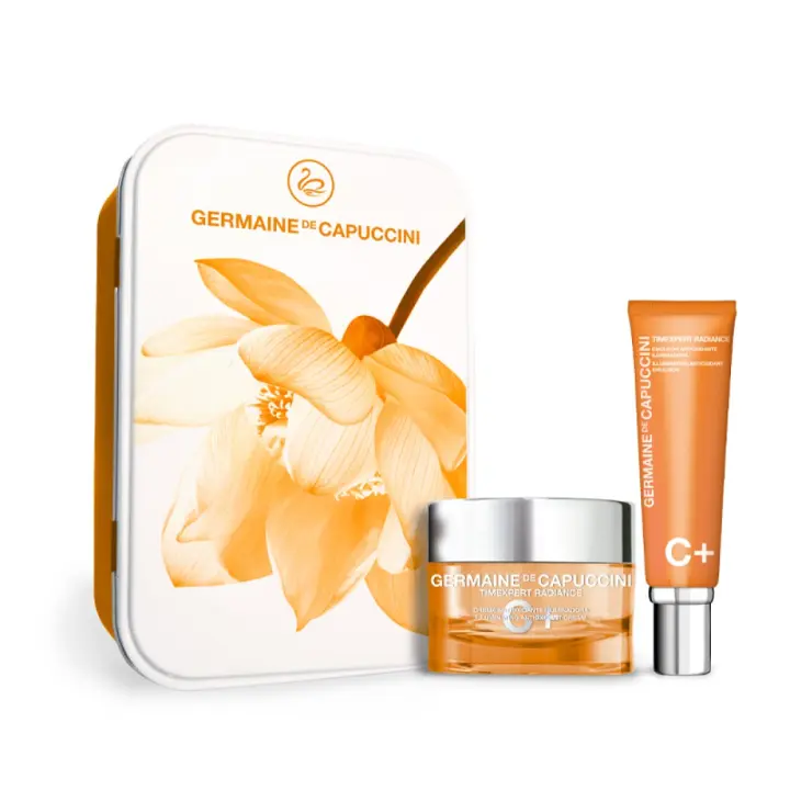 Germaine de Capuccini Capture the Beauty Timexpert C+ emulsion + contorno de ojos 380074 Pack Primavera Emulsión Timexpert Radiance C+ Germaine de Capuccini con vitamina C pura de acción antioxidante, antiedad e iluminadora de  Germaine de Capuccini. - 1