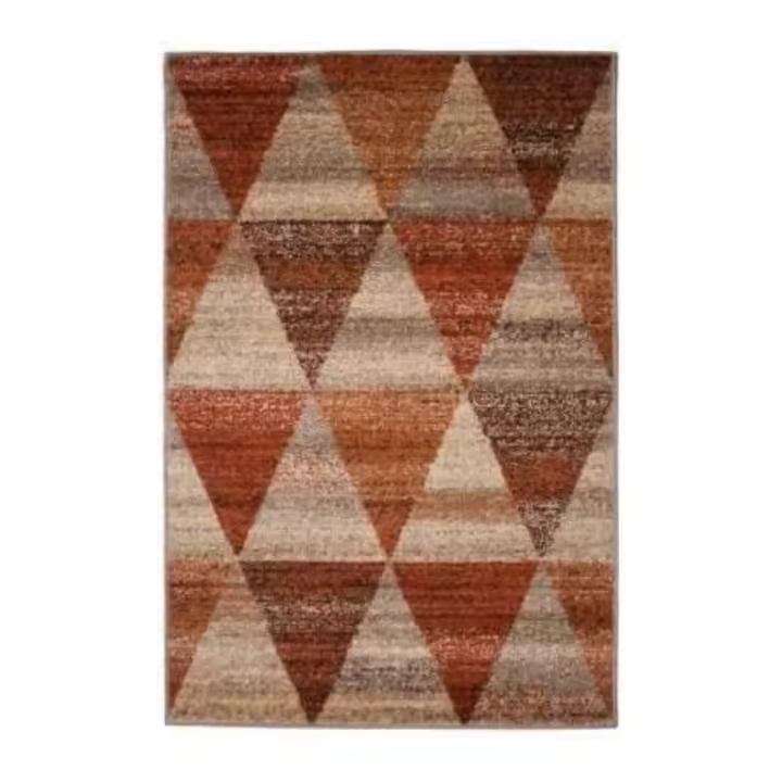 ALFOMBRAS IBERIA - Alfombra Carmina 55x110cm – Para Salón o Habitación – Alfombra de área Geométrica – Varios colores y Tamaños - 1