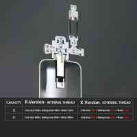 Generador De CO2 Para Acuario 1L 2L Sistema De Generador De Cilindro CO2 Inyección De Agua En Acero Inoxidable Con Medidor De Burbujas Para Plantas Acuáticas - details 4