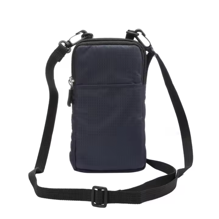 Bolsillo para Teléfono Celular con correa para el hombro, bolso de hombro para hombres, 6,0 pulgadas vertical de viaje al aire libre de nylon para teléfono celular (azul oscuro) - 1