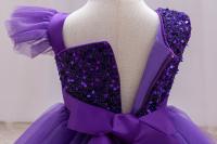 Vestido De Princesa Para Niñas Sin Mangas Vestido De Boda De Malla Con Mariposa Tridimensional Vestido De Cumpleaños Y Fiesta De Carnaval Para Niñas De 1-5 Años - details 26