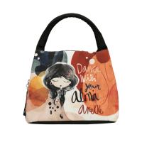 Merendera Anekke Alma - Tamaño pequeño - Bolsa porta alimentos o nevera - Cierre de cremallera - Dos asas cortas de mano - Interior de aluminio - Ref. 40474-101 - Mide 23 x 19 x 16 cm - details 0