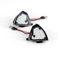 2pcs Lámparas LED Error Free Para Espejo Inferior VW Golf 5 MK5 Variante R32 GTI MK5 EOS Sharan 03-10 OEM#3C0945291 Luz De Puerta De Coche T10 12V 3W - details 6