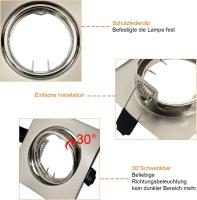 Lámpara De Techo Revestida LED Ajustable Soporte Para Spotlights GU10 O Base MR16 Sin Bulbo Incluido Instalación Auto-Contenida Para Cocina - details 1